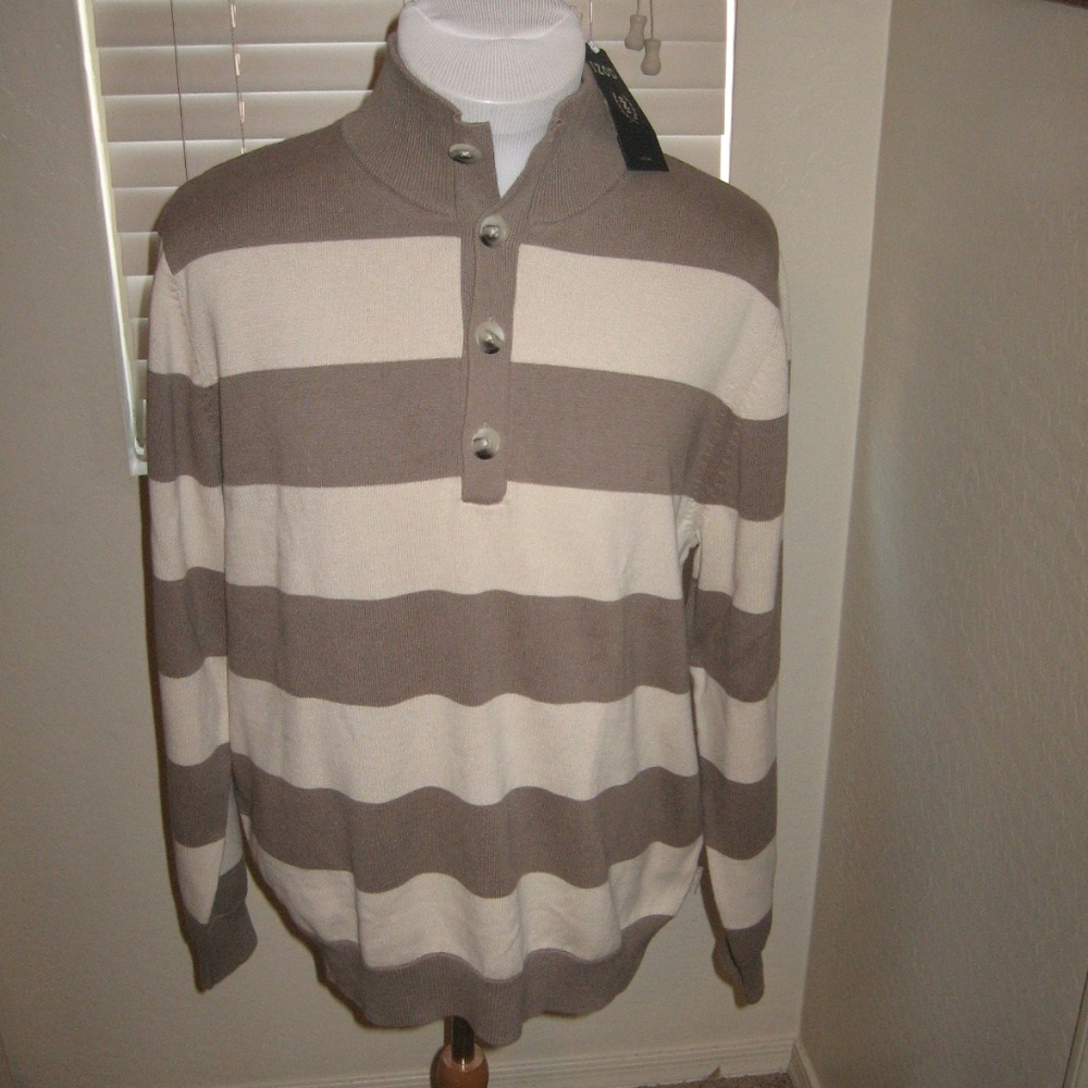 NWT - Izod Sequoia 3 Button Pullover - Large